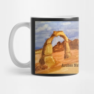 Delicate Arch Watercolor, Arches National Park Mug